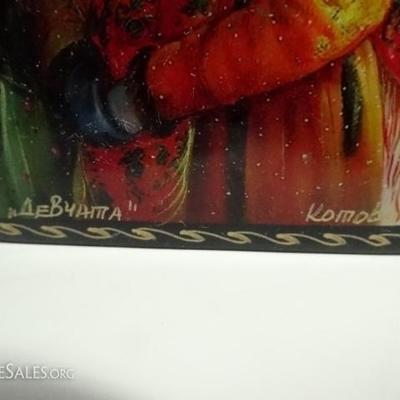 LOT 83B: 6 PC RUSSIAN HAND PAINTED LACQUERED BOXES