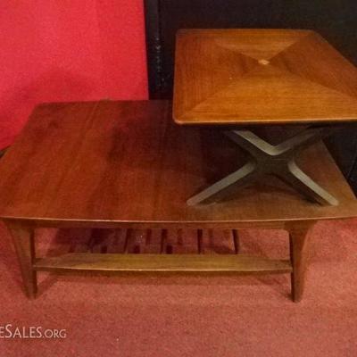 LOT 55: 2 PC MID CENTURY MODERN TABLES, CIRCA 1950's
