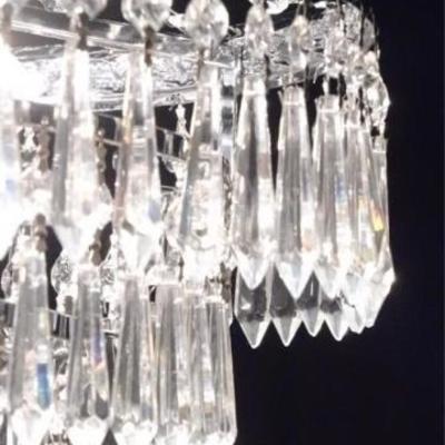 LOT 139: FRENCH EMPIRE STYLE CRYSTAL CHANDELIER
