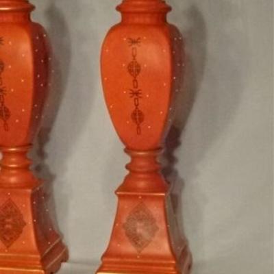 LOT 83A: PAIR MID CENTURY CERAMIC LAMPS