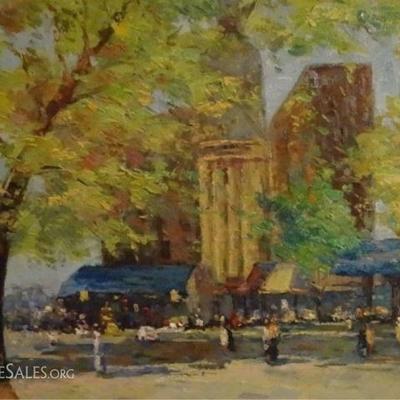 LOT 88C: LARGE OIL PAINTING ON CANVAS