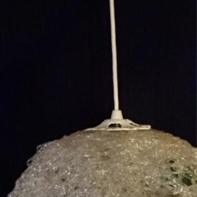 LOT 75A: MID CENTURY MODERN SPUN ACRYLIC PENDANT LAMP