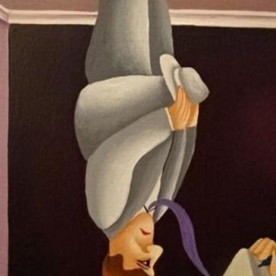 LOT 101C: YUVAL MAHLER OIL ON CANVAS PAINTING