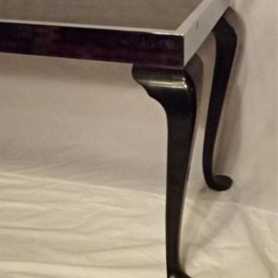 LOT 54C: MID CENTURY MODERN CHROME AND WOOD CONSOLE TABLE
