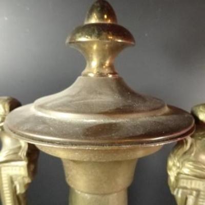 LOT 91C: BRASS URN LAMP BASE