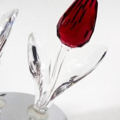 LOT 2: 4 PC SWAROVSKI SCS LIMITED EDITION, INCLUDES 3 LARGE TULIPS