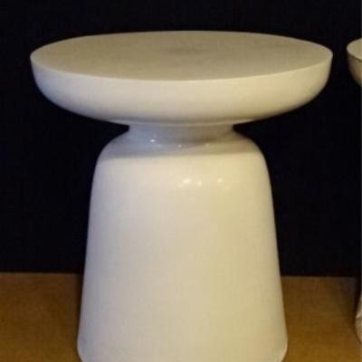 LOT 73A: PAIR MID CENTURY MODERN ITALIAN METAL TABLES OR STOOLS