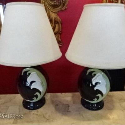 LOT 82A: PAIR TABLE LAMPS