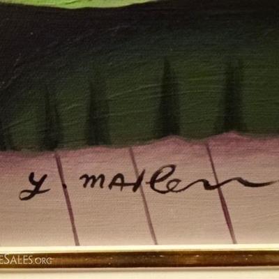 LOT 101C: YUVAL MAHLER OIL ON CANVAS PAINTING