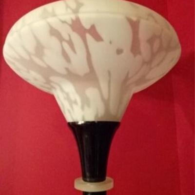 LOT 81A: ACRYLIC AND METAL TORCHIERE