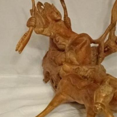 LOT 39D: LARGE ASIAN TEAK ROOT SCULPTURE