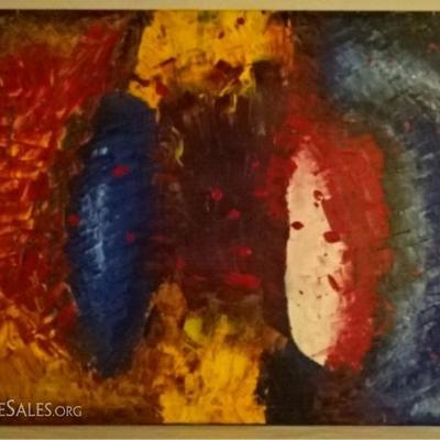 LOT 42A: LARGE ABSTRACT ORIGINAL PAINTING ON CANVAS