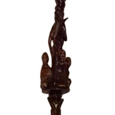 LOT 86C: AFRICAN CARVED WOOD WALKING STICK