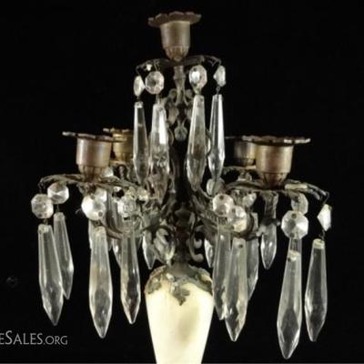 LOT 87D: PAIR 5 LIGHT CANDLEABRAS