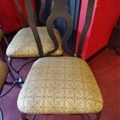 LOT 80D: 4 PC METAL CHAIRS