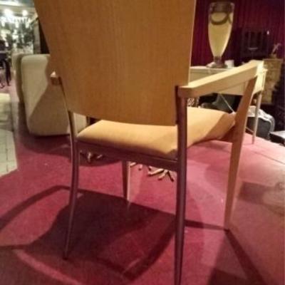 LOT 48C: 5 PC MODERN TABLE AND 4 CHAIRS