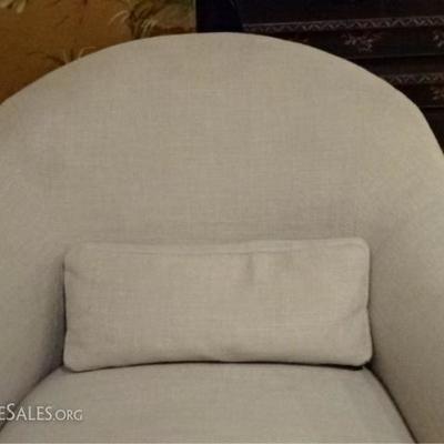 LOT 79A: PAIR CRATE & BARREL PENNIE ARM CHAIRS