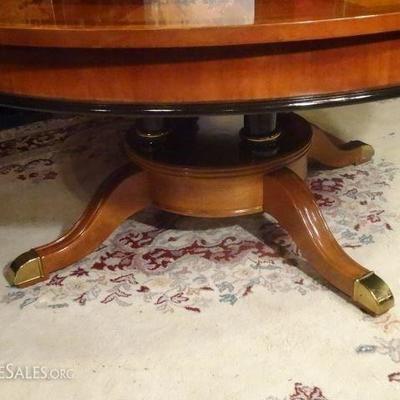 LOT 52: REGENCY STYLE INLAID COFFEE TABLE
