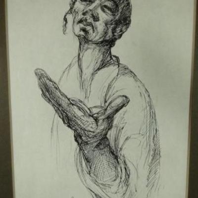 LOT 43A: 4 PC MOSHE BERNSTEIN JUDAICA LITHOGRAPHS