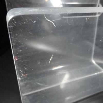 LOT 92D: LUCITE MAGAZINE RACK