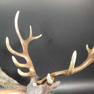 LOT 108C: HAND PAINTED STAG SCULPTURE, THE GUARDIAN