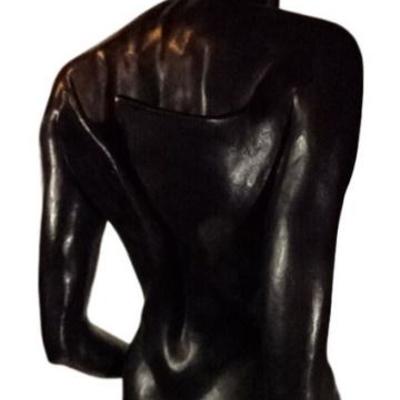 LOT 57: LARGE STEFANO PIEROTTI ITALIAN BRONZE SCULPTURE, "TOP MODEL"