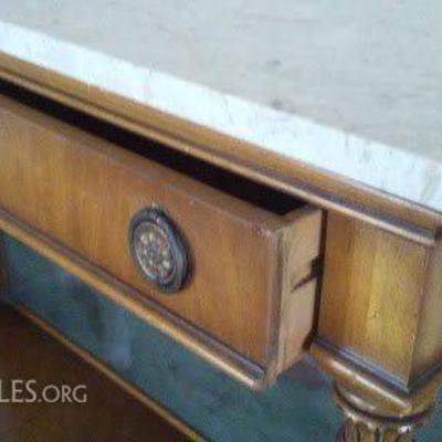 LOT 52C: NEOCLASSICAL BUFFET BY WEIMAN WITH MARBLE TOP