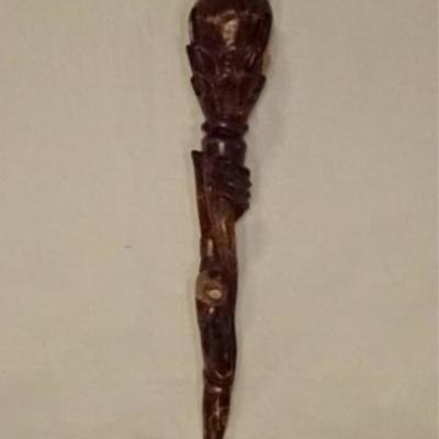 LOT 86C: AFRICAN CARVED WOOD WALKING STICK
