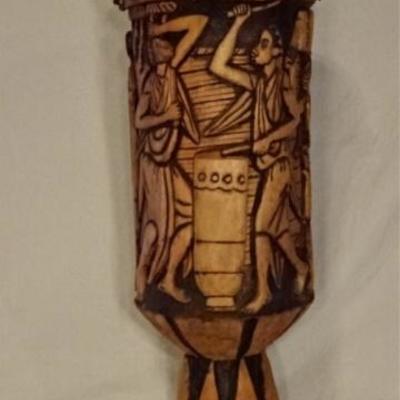 LOT 52B: AFRICAN CARVED WOOD DRUM