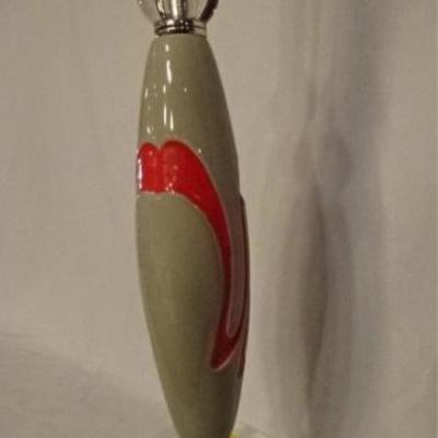 LOT 61B: ACRYLIC AND WOOD FLOOR LAMP
