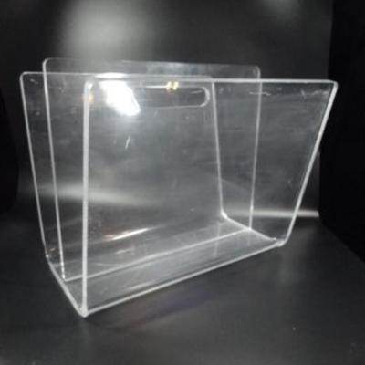 LOT 92D: LUCITE MAGAZINE RACK