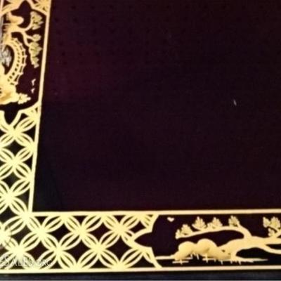 LOT 103A: CHINESE STYLE BLACK AND GOLD CONSOLE TABLE BY JASPER