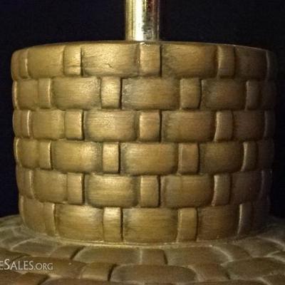 LOT 102B: PAIR MID CENTURY CERAMIC LAMPS