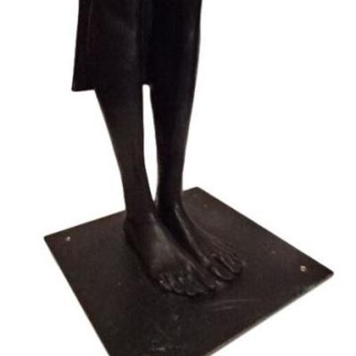LOT 57: LARGE STEFANO PIEROTTI ITALIAN BRONZE SCULPTURE, "TOP MODEL"