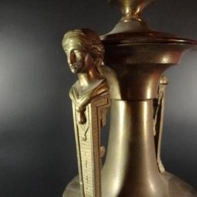 LOT 91C: BRASS URN LAMP BASE