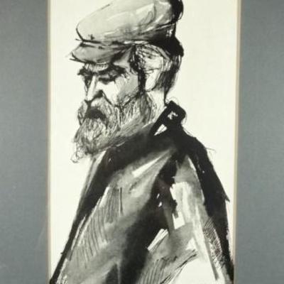 LOT 43A: 4 PC MOSHE BERNSTEIN JUDAICA LITHOGRAPHS