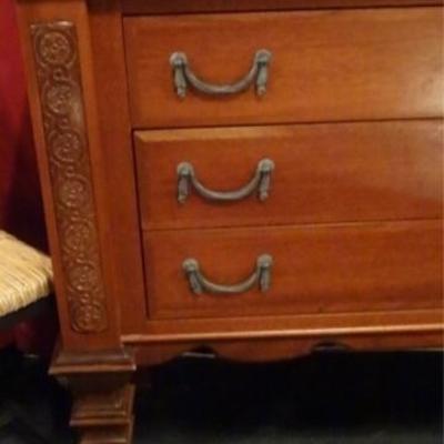 LOT 126C: LIGHTED FRENCH STYLE BREAKFRONT