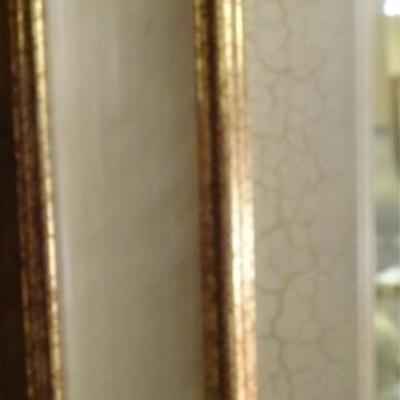 LOT 76: HUGE WOOD FRAME MIRROR