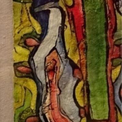 LOT 194: ALEXANDER GORE ORIGINAL OIL PAINTING ON PAPER