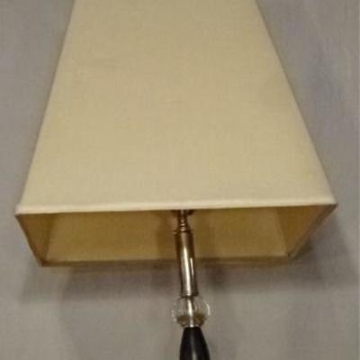 LOT 61B: ACRYLIC AND WOOD FLOOR LAMP