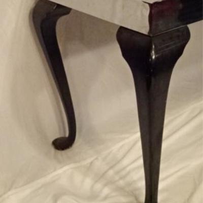 LOT 54C: MID CENTURY MODERN CHROME AND WOOD CONSOLE TABLE