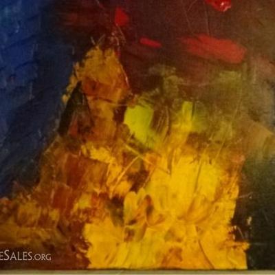 LOT 42A: LARGE ABSTRACT ORIGINAL PAINTING ON CANVAS