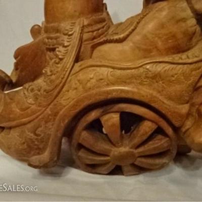 LOT 39D: LARGE ASIAN TEAK ROOT SCULPTURE