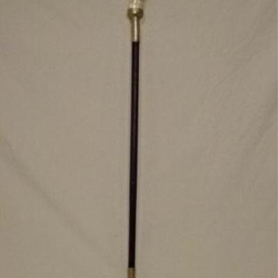 LOT 51B: NATURAL STEER HORN HANDLE WALKING STICK