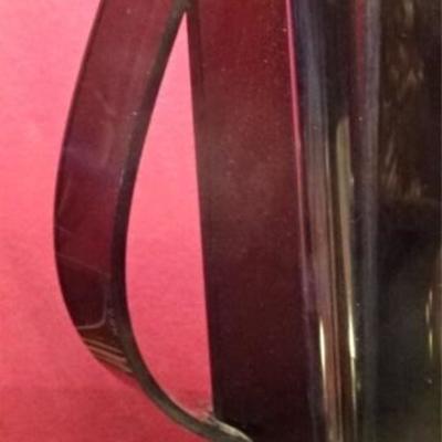 LOT 73C: MODERN BLACK ACRYLIC AND CHROME TABLE LAMP