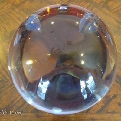 LOT 23E: HUGE CRYSTAL BALL WITH STAND