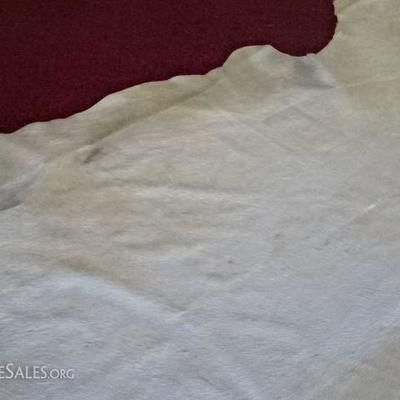 LOT 75B: NATURAL WHITE COWHIDE RUG