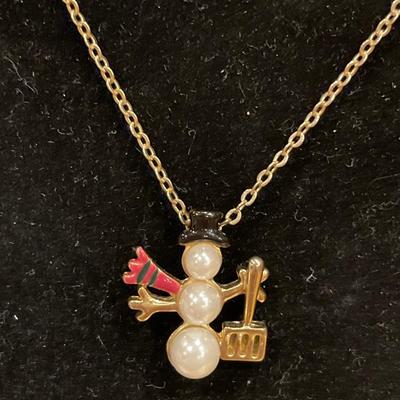 Fun winter pins and necklaces