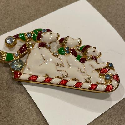 Fun winter pins and necklaces