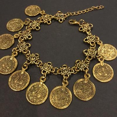Cute charm coin bracelet fashion